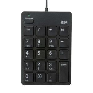 あすつく 代引不可 サンワサプライ USBテンキーアイソレーションタイプ NT-18UBK｜dresma