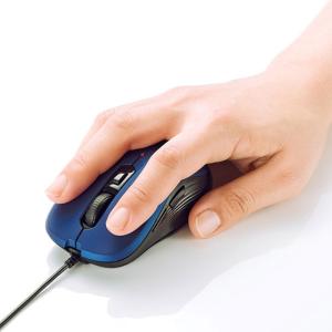 即日出荷 代引不可 有線ブルーLEDマウス 多...の詳細画像1