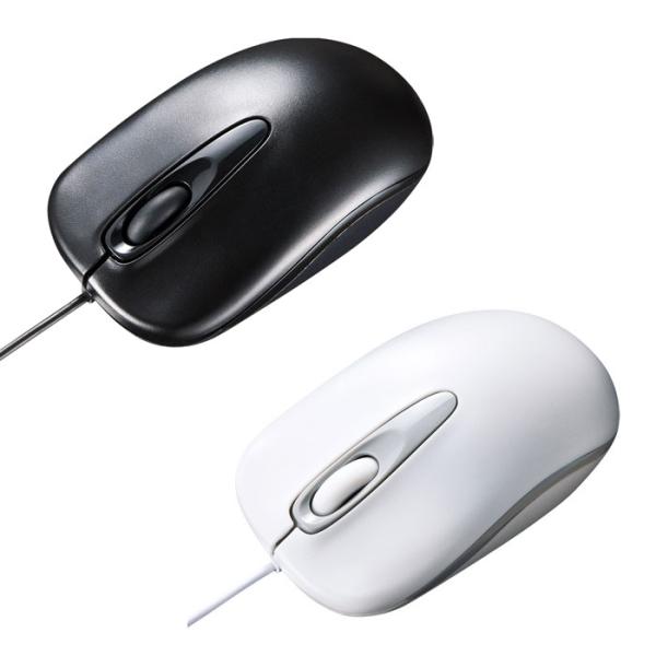 代引不可 有線ブルーLEDマウス スタンダードな3ボタン まとめ買いに最適な紙箱パッケージ サンワサ...