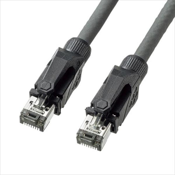 即日出荷 代引不可 LANケーブル 2m グレー CAT6A STP 10GbE 超高速ネットワーク...
