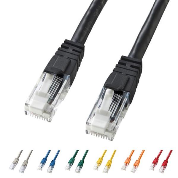 代引不可 LANケーブル CAT6 5m ツメ折れ防止 三重構造 サンワサプライ KB-T6TS-0...