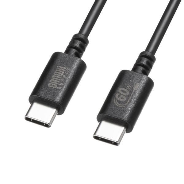 即日出荷 代引不可 USB 2.0 Type-Cケーブル（PD60Ｗ・1m・ブラック）  サンワサプ...