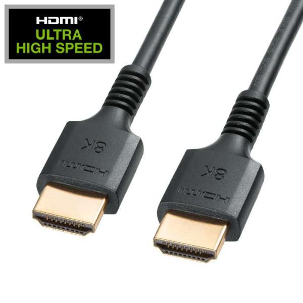 即日出荷 代引不可 UltraHighSpeed認証品スリムケーブル（2ｍ） サンワサプライ KM-...