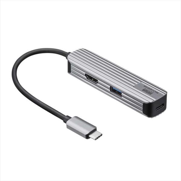 代引不可 USB Type-Cマルチ変換アダプタ（HDMI付）ケーブル15cm アルミ素材 変換アダ...