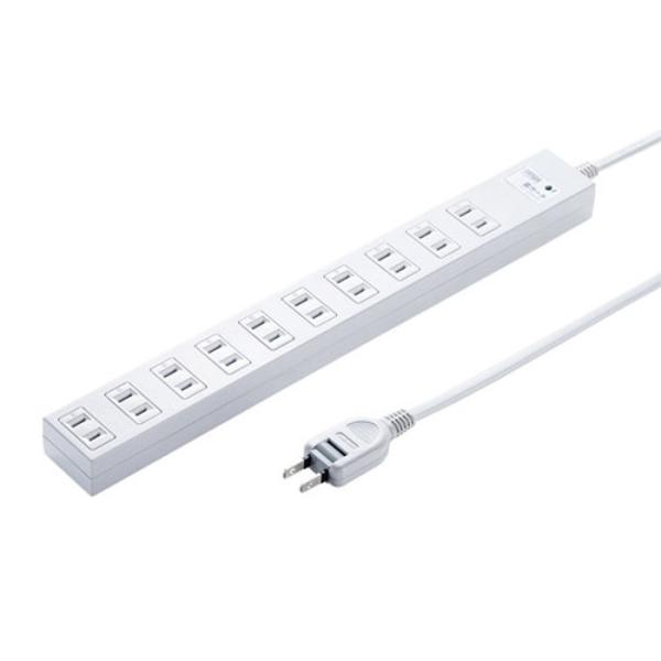 即日出荷 代引不可 電源タップ 雷ガード シャッター付き差込口 マグネット 一括集中スイッチ スイン...