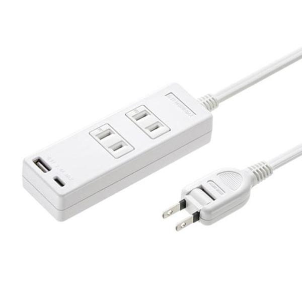 即日出荷 代引不可 電源タップ USB充電機能付 2P 2個口 2m サンワサプライ TAP-B10...
