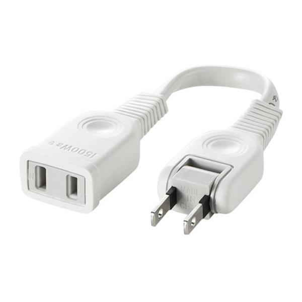 即日出荷 代引不可 電源延長コード（2P・0.1m） タップや機器の電源延長に便利なコード トラッキ...