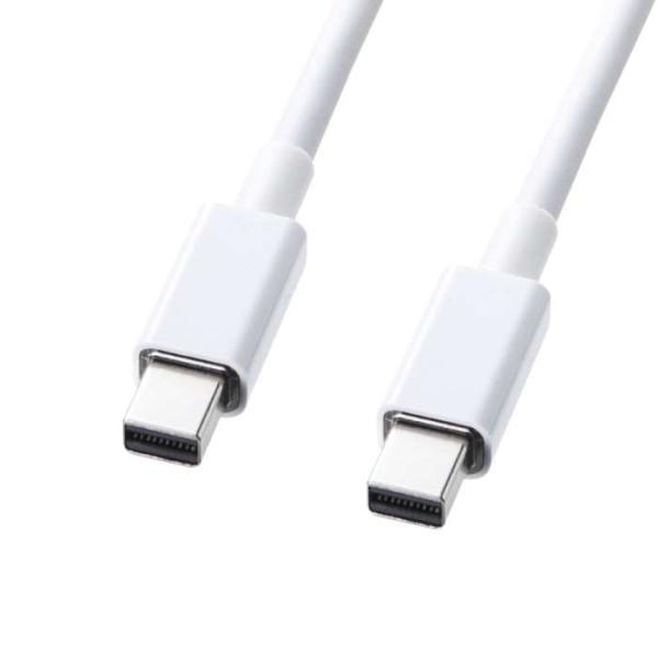 代引不可 サンワサプライ ミニDisplayPortケーブル（2m・ホワイト） KC-DPMM2W