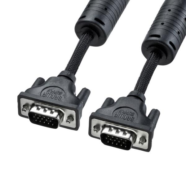 代引不可 ナイロンメッシュディスプレイケーブル アナログRGB 5m サンワサプライ KC-NMV5...