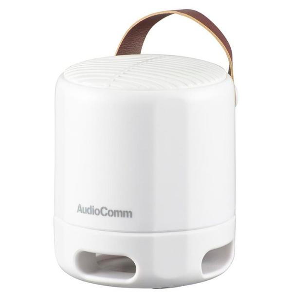 ワイヤレスラウンドスピーカー 高音質・重低音  Bluetooth USB-C充電式 AUX IN端...