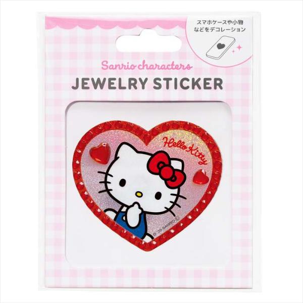 即日出荷 サンリオキャラクターズ　ジュエリーステッカー ハローキティ サンクレスト JS-SA01K