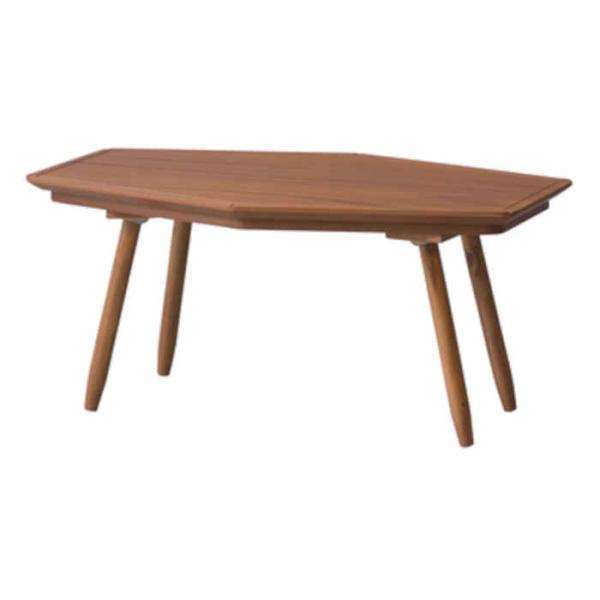 北海道・沖縄・離島配送不可 代引不可 こたつ コタツ テーブル 六角形 W80×D50cm 天然木 ...