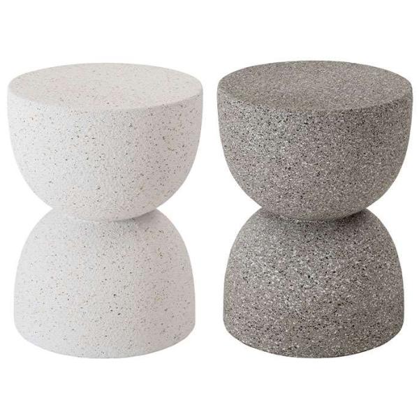 北海道・沖縄・離島配送不可 代引不可 サイドテーブル AST-61 石のような質感 マーブル オブジ...