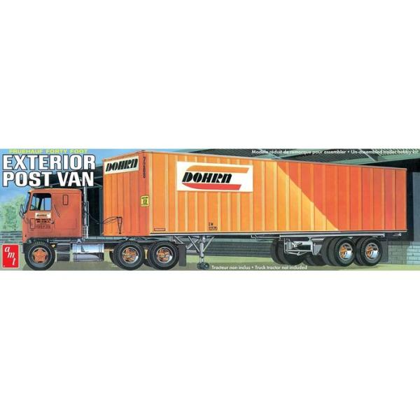 AMT 1/25 フルハーフ 40フィート エクステリア ポスト バントレーラー プラッツ AMT1...