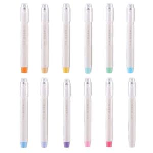 蛍光ペン 6色セット マルライナー MARU liner 6本セット 蛍光マーカー