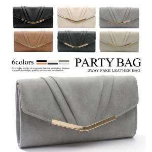 2wayクラッチバッグ レザータック×ゴールドポイント