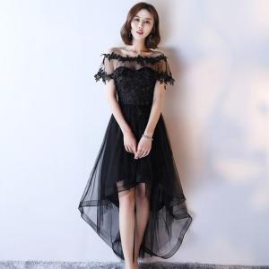 謝恩会 フィッシュテール ドレス 黒 ロング ケープ バーサカラー