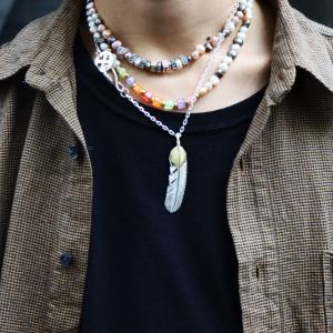 SVフェザーハートk18 Lサイズカスタム タディアンドキング TADY&KING ゴローズ魂継承 メンズ アクセサリー フェザー ネックレス  シルバーアクセサリー