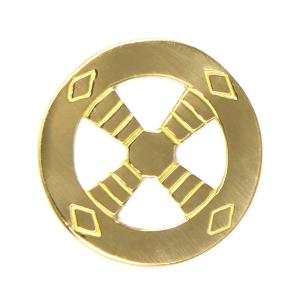 ウィングロック WINGROCK 金 メタル 太陽 タタキ ダブル ペンダント