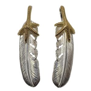 新作 タディアンドキング Tady Amp King ゴローズ魂継承 Svフェザー爪k18 Mmサイズ フェザー ネックレス メンズ ペンダント トップ シルバー925 ネックレス 宅送