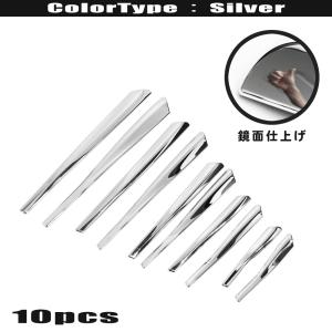 スラッシュカットサイレンサー マフラー シルバー 50.8mm/ 50.8パイ