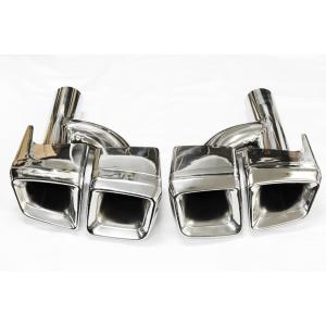 AMGロゴ入り　AMGスタイルマフラーカッター　4本出し BENZ メルセデス ベンツ 汎用 AMGタイプ スクエア テールパイプ テール