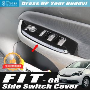 フィット HONDA ホンダ 純正 ドアスイッチパネル ミラーブラック 08Z03