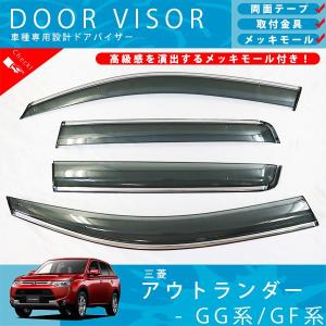 三菱（MITSUBISHI） (ZUT)エクシードバイザー(1台分セット)「ミツビシ