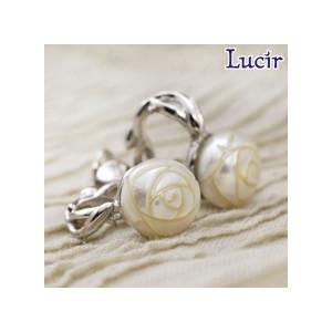 イヤリング レディース シルバー 淡水パール バラ彫り ladychicシリーズイヤリング ロジュー...