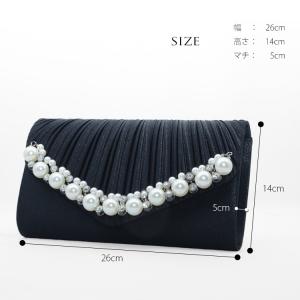 パーティーバッグ パール クラッチバッグ 結婚...の詳細画像3