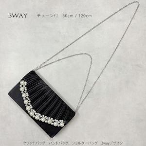 パーティーバッグ パール クラッチバッグ 結婚...の詳細画像5