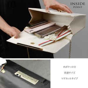 パーティーバッグ 結婚式 黒 クラッチ 結婚式...の詳細画像4