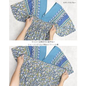 ワンピース 夏 半袖 レディース リゾート サ...の詳細画像4