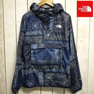 未使用THE NORTH FACE RENEWED アノラックウィンドブレーカー(L)バンダナ柄 ノースフェイス WindWall/撥水耐風 日本未発売｜dressonline