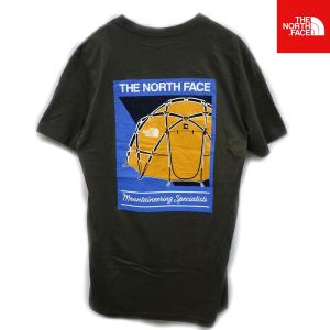 USモデル ザ・ノースフェイス テントプリント 半袖Tシャツ (ニュートープグリーン) THE NORTH S/S NOV GPHIC TEE 日本未発売｜DRESS