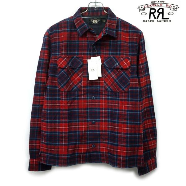 RRL DOUBEL RALPH LAUREN 長袖シャツ (XXL) チェック ヴィンテージ加工 ...