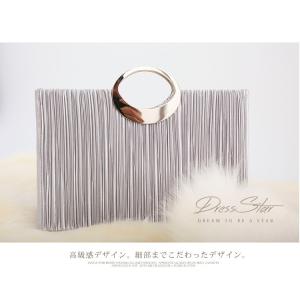 パーティーバッグ クラッチ 結婚式 プリーツ ...の詳細画像3