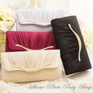 パーティーバッグ 大きめ クラッチ 結婚式 ラインストーン