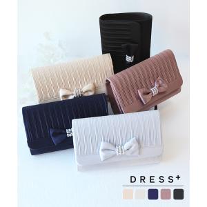 パーティーバッグ パーティー バッグ 2way 送料無料 結婚式 披露宴 お呼ばれ クラッチバッグ リボン ビジュー プリーツバッグ ショルダーバッグ