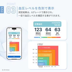 ドリテック 公式 血圧計 上腕式 スマホ連動 ...の詳細画像4