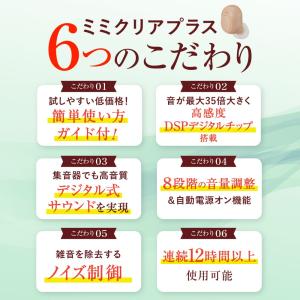 ミミクリアプラス(耳穴式) 正規品 集音器 1...の詳細画像4