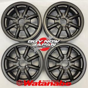 4本セット【在庫あり即納】RS Watanabe F8F TYPE 14×5.5J +45 4H-100 ブラック /14インチ ワタナベ アルミホイール｜driftnowjapan