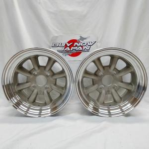 【在庫あり即納】RS Watanabe R TYPE 15×8J+-0 4H-114.3 地肌シルバー(廃盤色) / 15インチ ワタナベ アルミホイール Rタイプ　2本｜driftnowjapan