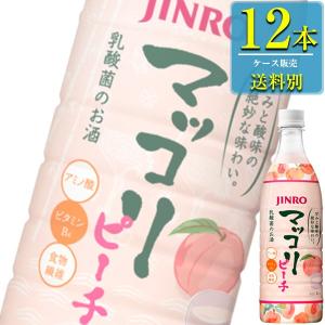 JINRO (ジンロ) マッコリ ピーチ 750mlペット x 12本ケース販売 (韓国焼酎)｜drikin