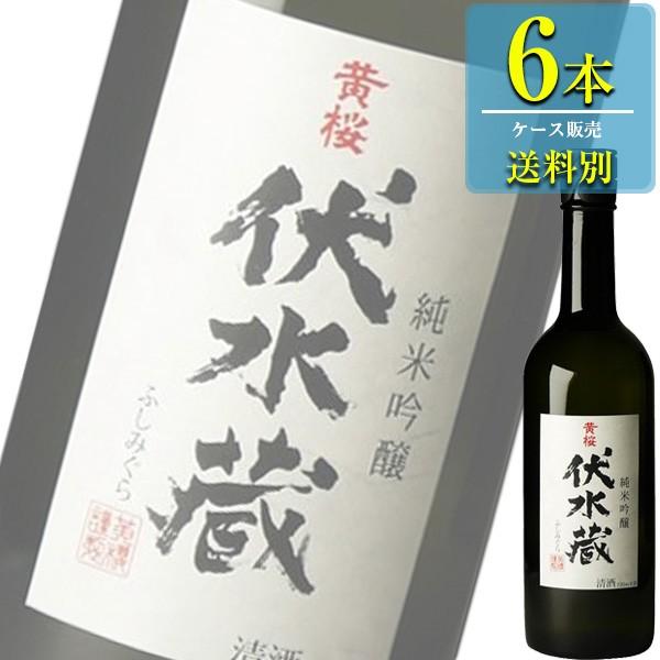 黄桜 伏水蔵 純米吟醸 720ml瓶 x 6本ケース販売 (清酒) (日本酒) (京都)