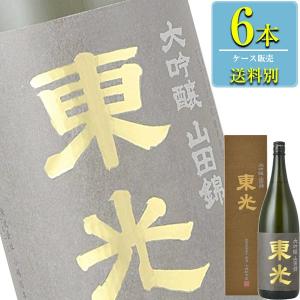 小嶋総本店 東光 大吟醸 山田錦 箱付 1.8L瓶 x 6本ケース販売 (清酒) (日本酒) (山形)｜drikin