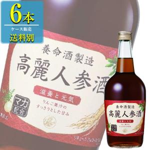 養命酒 高麗人参酒 700ml瓶 x 6本ケース販売 (高栄養価) (滋養薬味酒)｜drikin