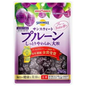 送料無料 ポッカサッポロ サンスウィートプルーン 240gチャック付袋×10袋入