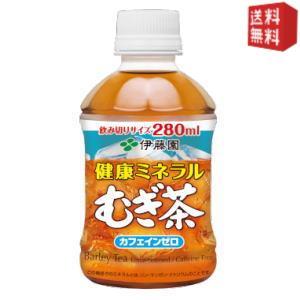 送料無料 伊藤園 健康ミネラルむぎ茶 280mlペットボトル 48本(24本×2ケース) 〔ミネラル...