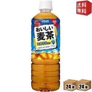 送料無料 ダイドー おいしい麦茶 600mlペットボトル 48本(24本×2ケース)